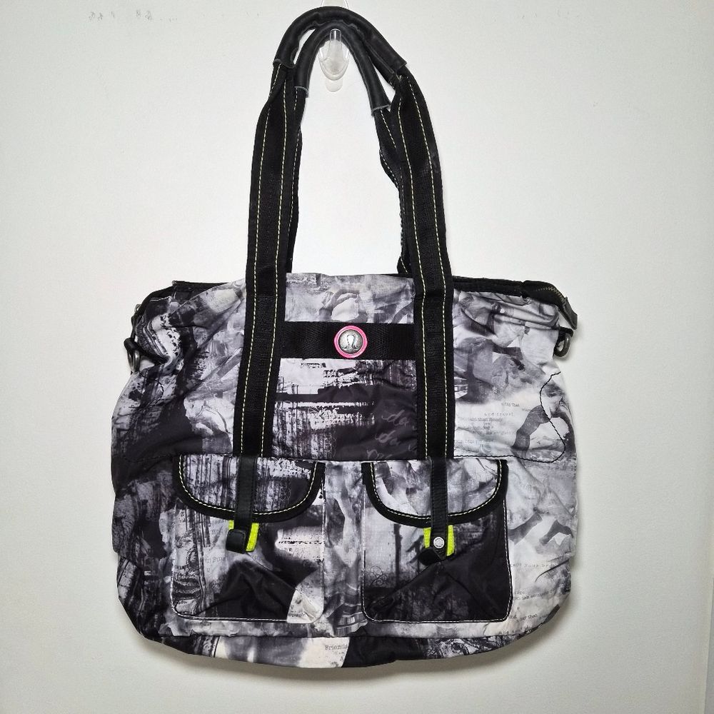 GUC Lululemon Nylon Luxury Gym Dance Bag Black Large